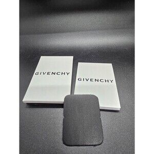 GIVENCHY PARIS Aftercare Booklet With Black Leather Swatch